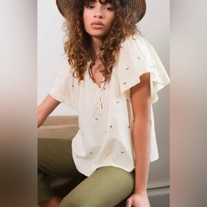 The Great Flutter Sleeve Chime Top